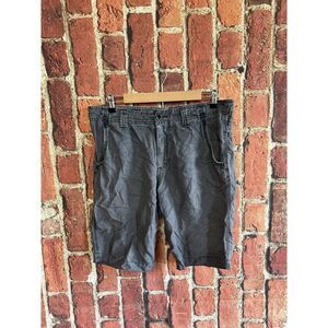 Union Mens Gray Linen Shorts Size 32 Regular